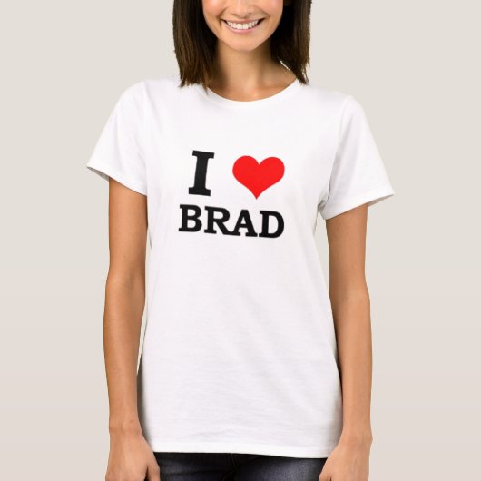 T-shirt J'aime Brad (Devant)