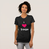 T-shirt J'aime Brandon (Devant entier)
