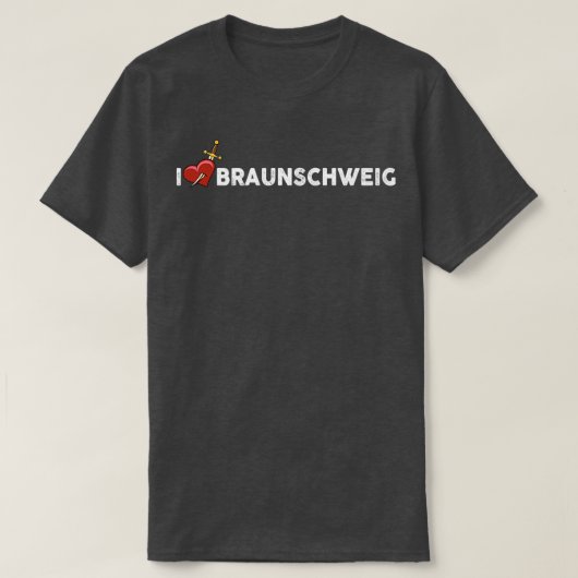 T-shirt J'aime Braunschweig (Design devant)