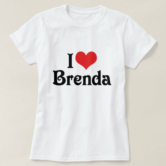 T-shirt J'aime Brenda (Design devant)
