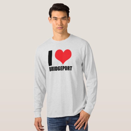 T-shirt J'aime Bridgeport (Devant entier)