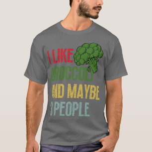 T-shirt J'Aime Brocoli Et Peut-Être 3 Personnes 1