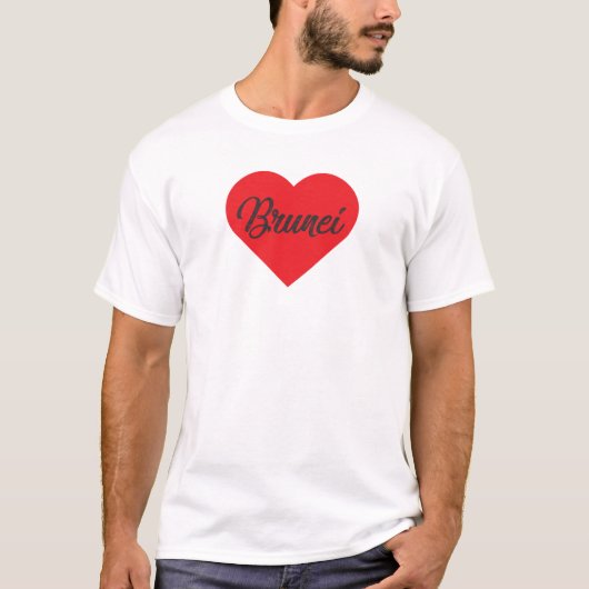 T-shirt J'aime Brunei (Devant)