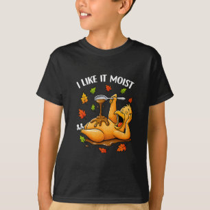 T-shirt J'aime ça humide drôle de dindon humour de Thanksg