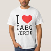 T-shirt J'aime Cabo verde (Devant)