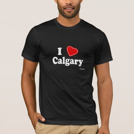 T-shirt J'aime Calgary (Devant)