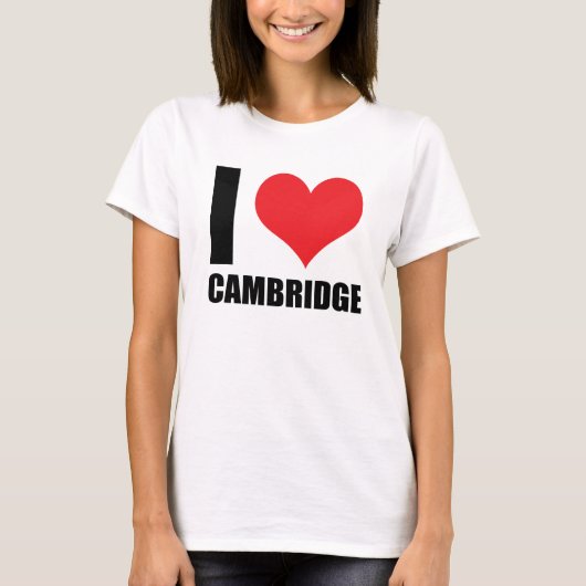 T-shirt J'aime Cambridge (Devant)