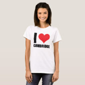 T-shirt J'aime Cambridge (Devant entier)