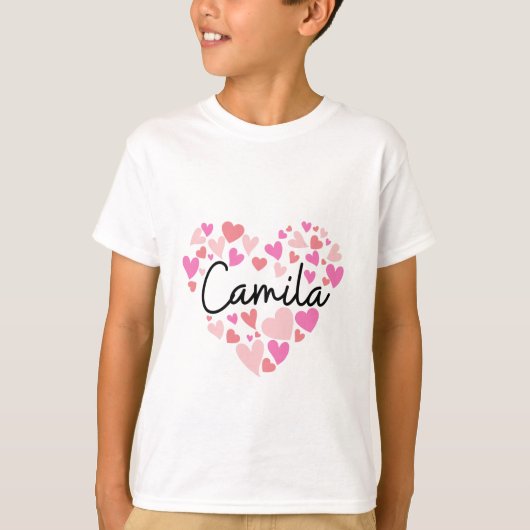 T-shirt J'aime Camila (Devant)