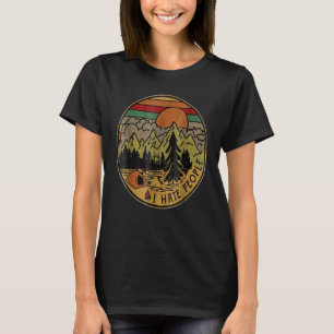T-shirt J'aime Camping Je déteste les gens à l'extérieur V