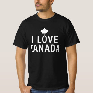 T-shirt J'aime Canada ,jour du Canada,Canada,canadien,feui