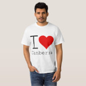 T-shirt J'aime Canberra (Devant entier)