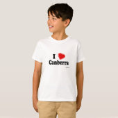 T-shirt J'aime Canberra (Devant entier)