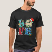 T-shirt J'aime Carlin chien Noël (Devant)