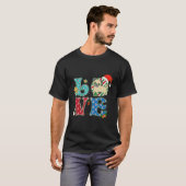 T-shirt J'aime Carlin chien Noël (Devant entier)