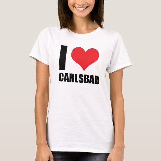 T-shirt J'aime Carlsbad (Devant)