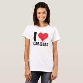 T-shirt J'aime Carlsbad (Devant entier)