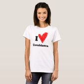 T-shirt J'aime Casablanca (Devant entier)