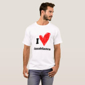 T-shirt J'aime Casablanca T Shirt (Devant entier)