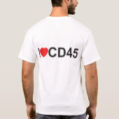 T-shirt J'aime CD45 (Dos)