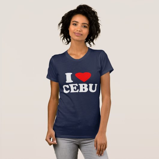 T-shirt J'aime Cebu (Devant entier)