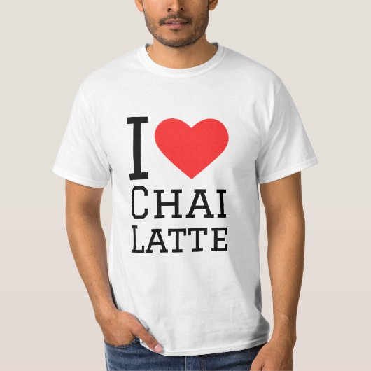 T-shirt J'aime chai latte (Devant)