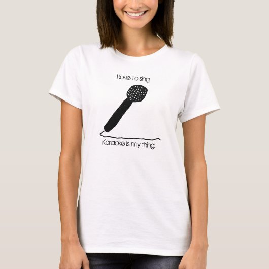T-shirt J'aime chanter, (Devant)