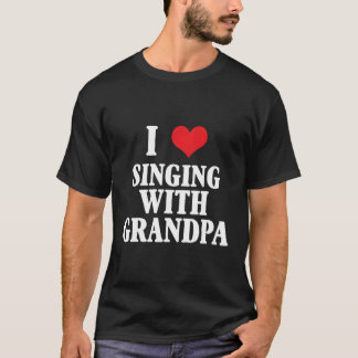 T-shirt J'Aime Chanter Avec Grand-Père