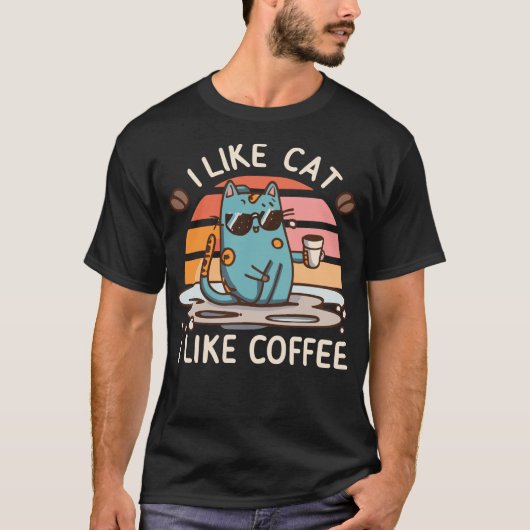 T-shirt J'Aime Chat T Chemise Mignonne (Devant)