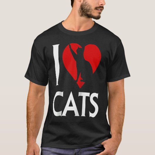 T-shirt J'aime Chats Kitten World Cat Day Maine Tomcat Kit (Devant)