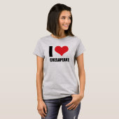 T-shirt J'aime Chesapeake (Devant entier)