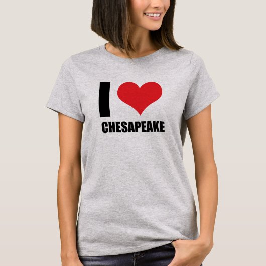 T-shirt J'aime Chesapeake (Devant)