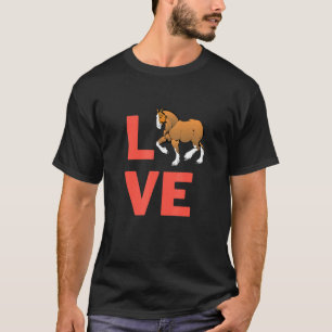 T-shirt J'Aime Cheval Mammifère Propriétaire Et Animal 1