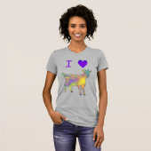 T-shirt J'aime Chèvres Slogan (Devant entier)
