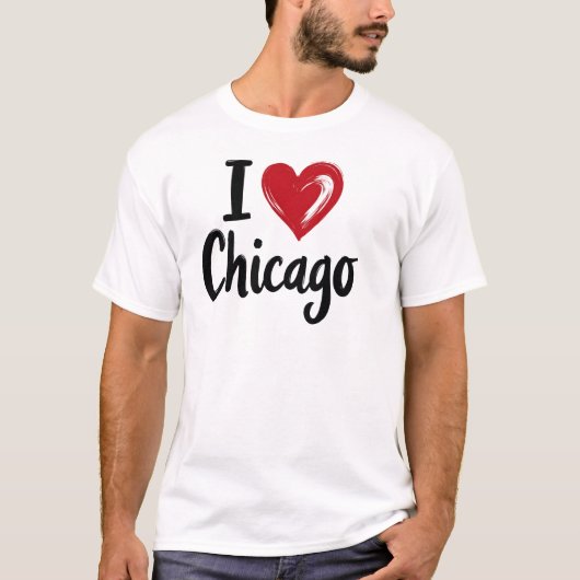 T-shirt J'aime Chicago (Devant)