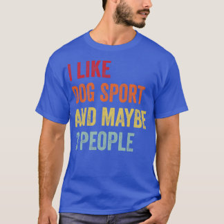 T-shirt J'Aime Chien Sport Peut-Être 3 Personnes