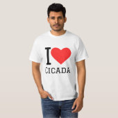 T-shirt J'aime cicada (Devant entier)