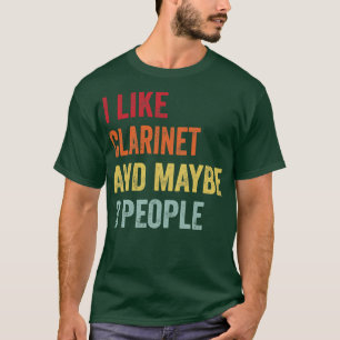 T-shirt J'Aime Clarinet Peut-Être 3 Personnes