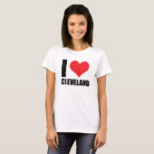 T-shirt J'aime Cleveland (Devant entier)