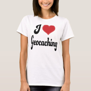 T-shirt J'aime (coeur) Geocaching