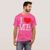 T-shirt J'aime (Cœur) Mb (Devant entier)