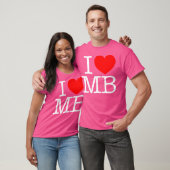 T-shirt J'aime (Cœur) Mb (Unisexe)