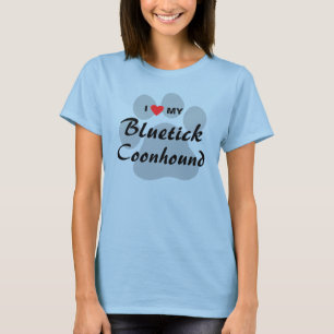 T-shirt J'aime (coeur) mes amoureux de les chiens de
