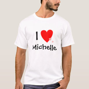 T-shirt J'aime (coeur) Michelle