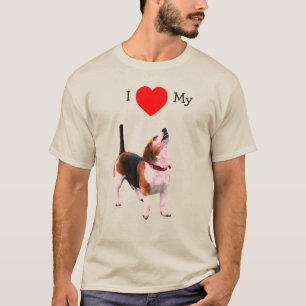 T-shirt J'aime cœur Mon Chien Beagle