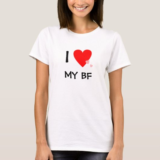 T-shirt J'aime (coeur) mon FB (Devant)