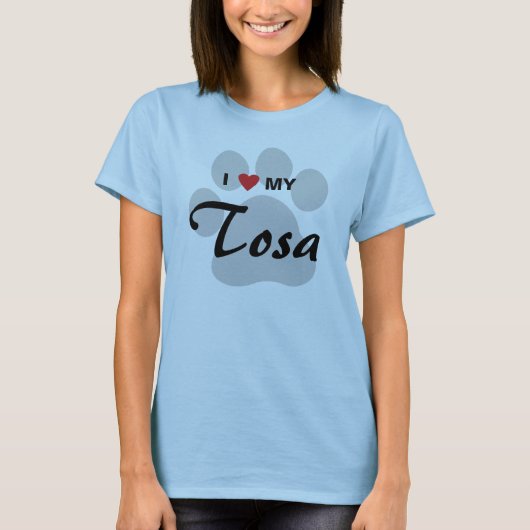 T-shirt J'aime (coeur) mon Tosa (Devant)