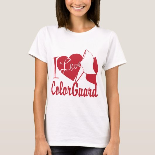 T-shirt J'aime ColorGuard (Devant)