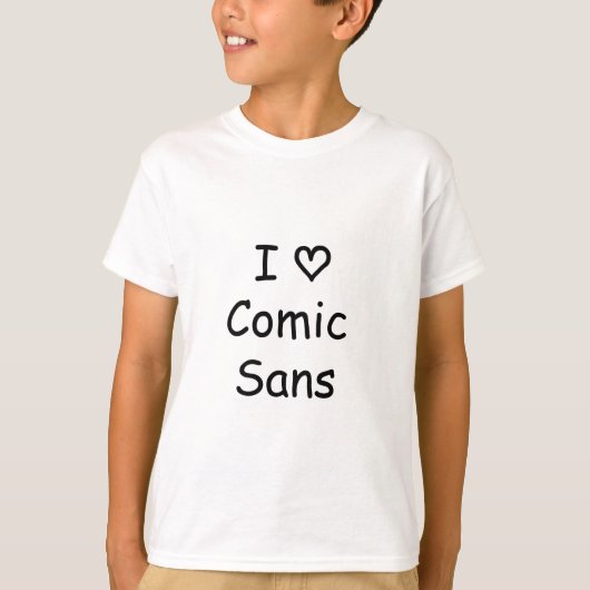 T-shirt J'aime comique sans ! (Devant)
