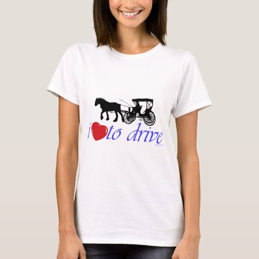 T-shirt J'aime conduire (Devant)